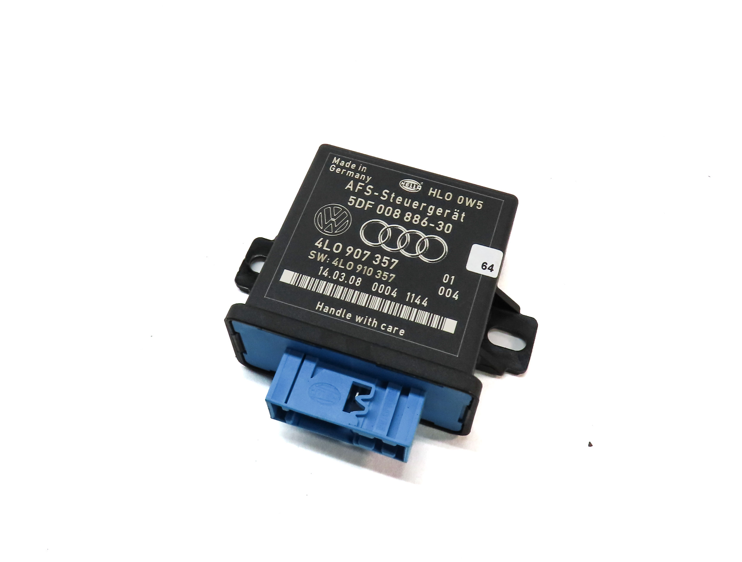 2008 AUDI Q7 (4L) HEADLIGHT RANGE ADJUSTMENT CONTROL MODULE — exact item pictured